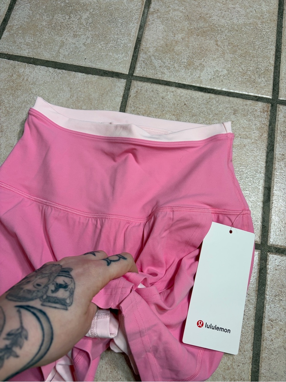 NWT Lululemon Align Super High-Rise Side-Slit Skirt *Trim (Candy Cloud/Pearl) 4 - Picture 2 of 7
